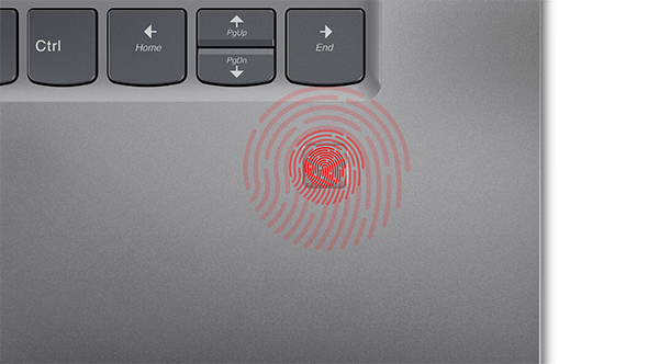 Lenovo Yoga 720 fingerprint reader detail