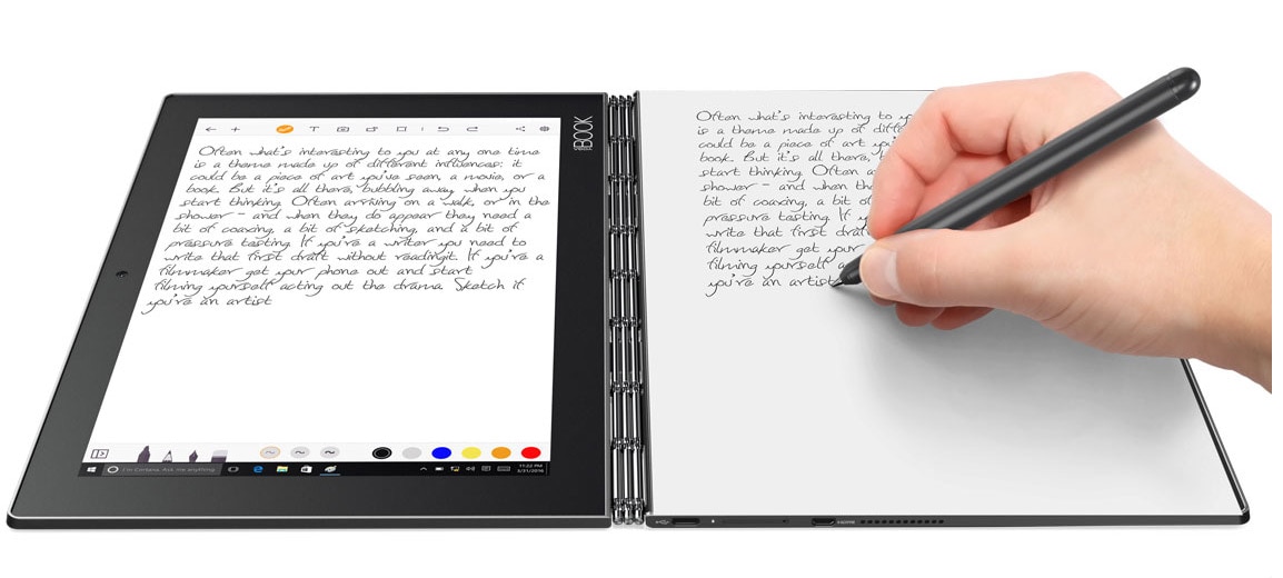 Lenovo Yoga tablet writing