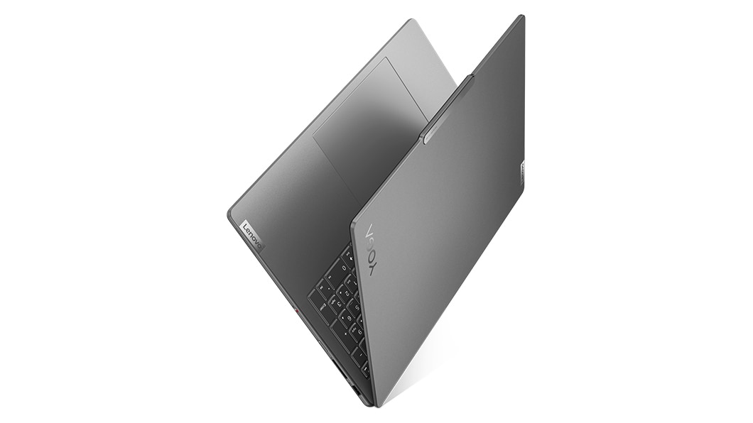 Right view of the Lenovo Yoga Pro 9i Gen 8 (16 Intel), opened in a V shape