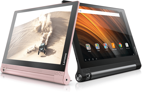 Yoga Tab 3 (10) in Rose Gold and Classic Black