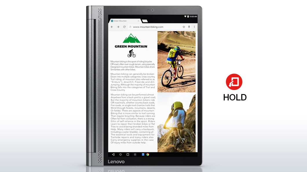 Lenovo Yoga Tab 3 Plus Hang Mode