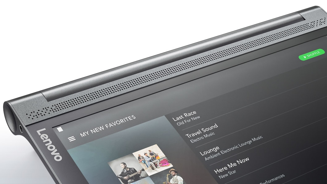 Lenovo Yoga Tab 3 Plus Close Up of Top View