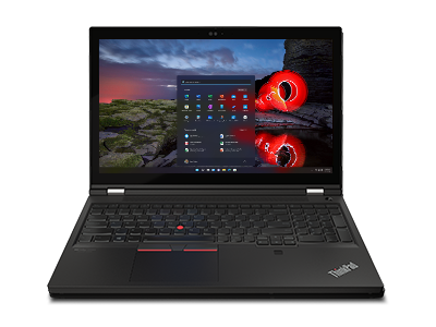 Front facing Lenovo ThinkPad P15 Gen 2 mobile workstation with 15.6