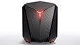 Lenovo Ideacentre Y720 Cube, front view with illuminated red Y LED on case thumbnail