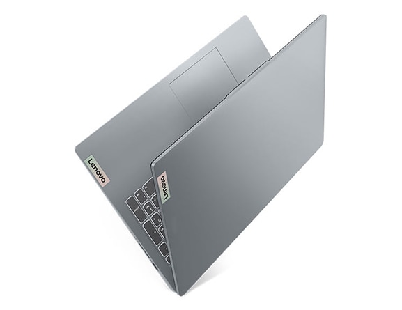 IdeaPad Slim 3 Gen 8 floating and partially opened