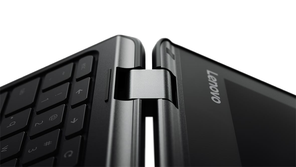 Lenovo N23 Yoga Chromebook 360-degree hinge detail