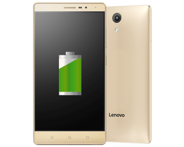 Battery status indicator on Lenovo Phab 2 smartphone