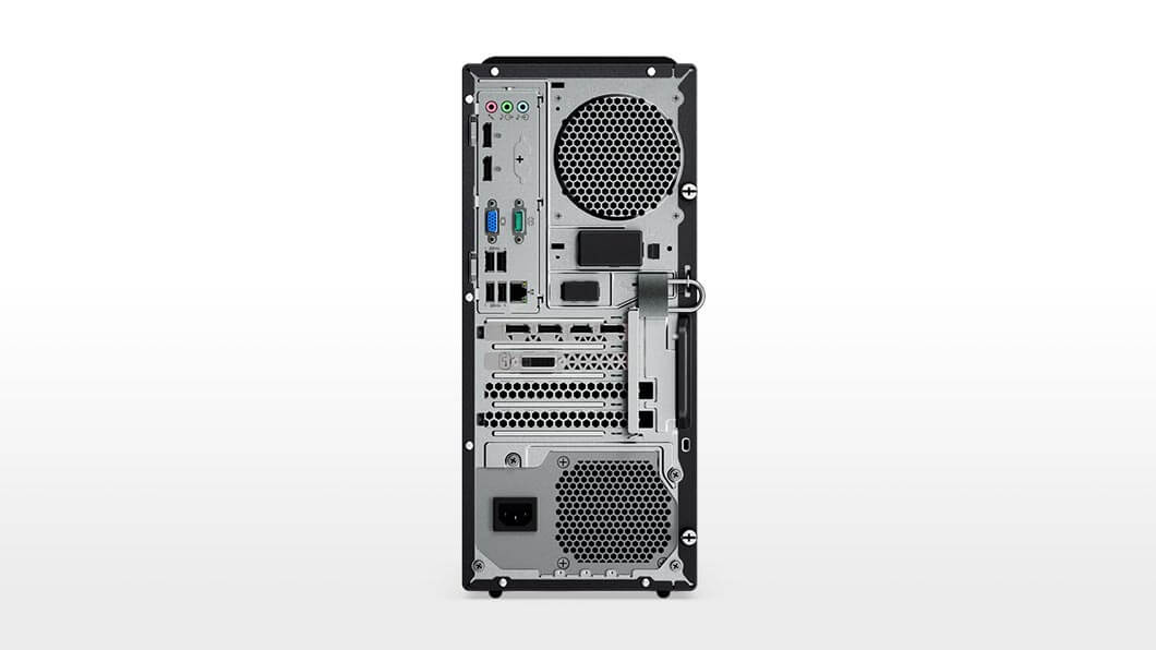 Lenovo ThinkCentre M910 Tower Desktop back view