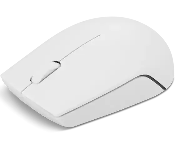 Mouse sem fio compacto Lenovo 300 (cinza claro) com bateria